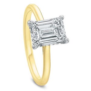 Desiree Emerald Solitaire Engagement Ring
