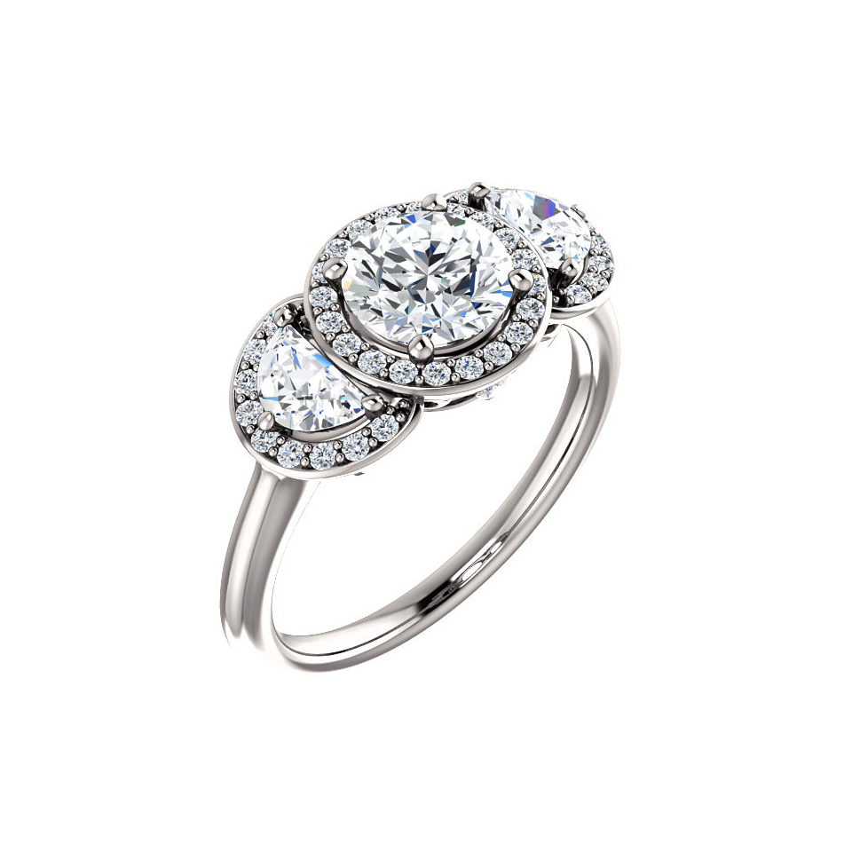 Rose Gold Solitaire Engagement Ring Setting