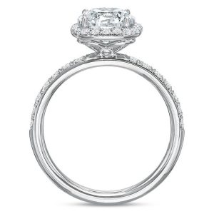 18kt White Gold Olivia Halo Engagement Ring