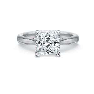 Valentina Princess Cut Solitaire Engagement Ring