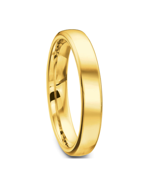Men's 4mm White Gold Wedding Band