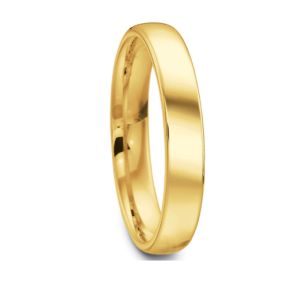 Men's 4mm 18kt Yellow Gold Wedding Band