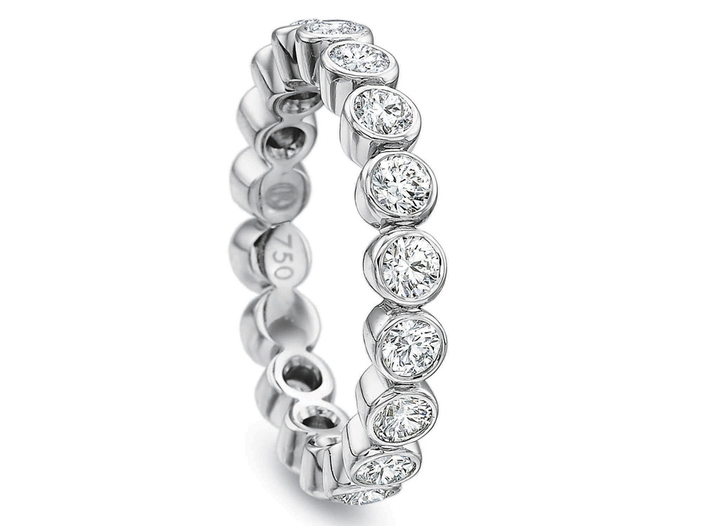 Bezel Diamond Eternity Band