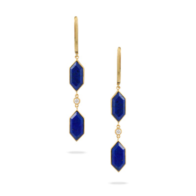 Sky Blue Topaz Diamond Earrings