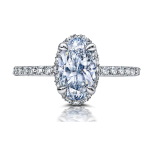 18kt Yellow Gold Olivia Halo Engagement Ring
