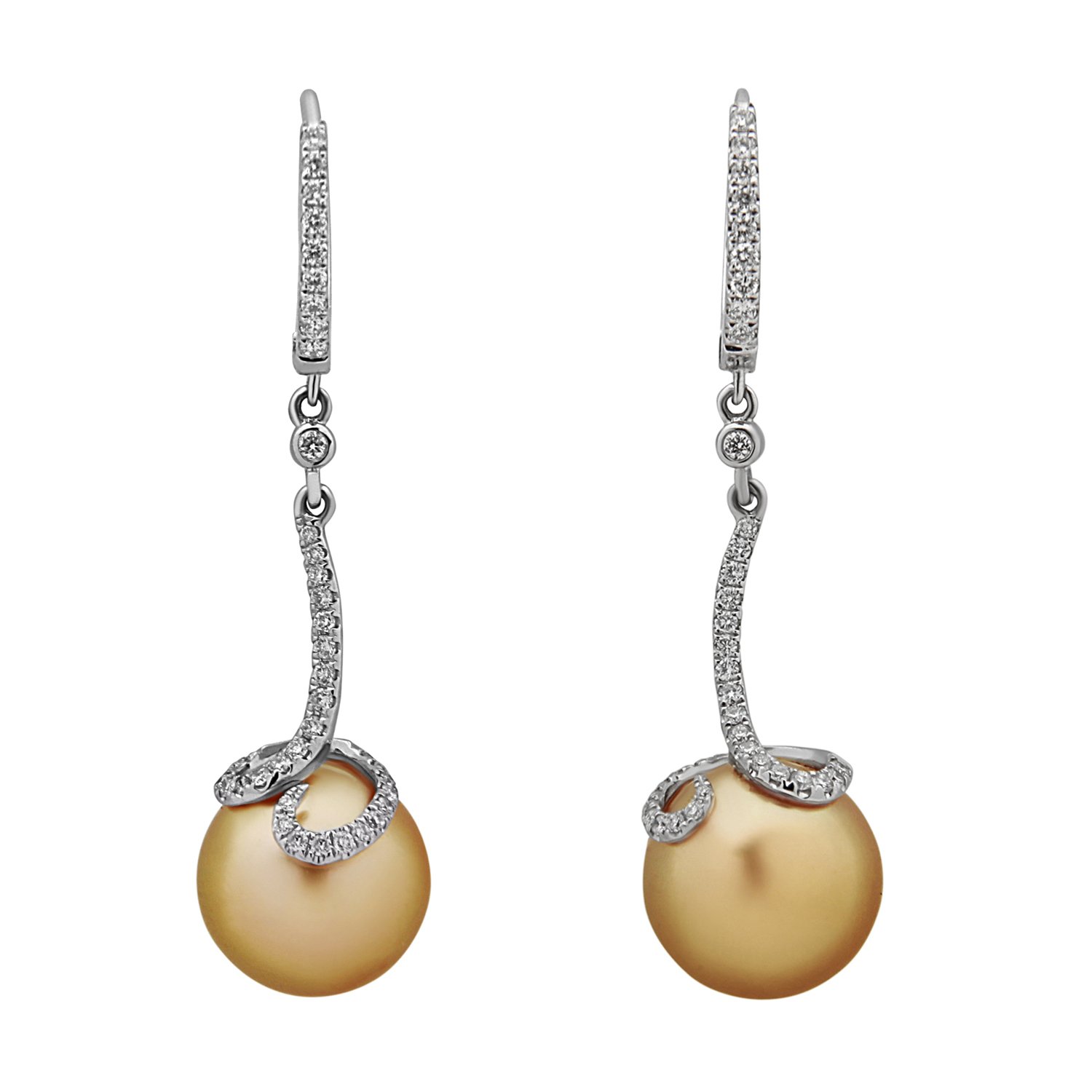 14 Kt South Sea Pearl Diamond Pendant