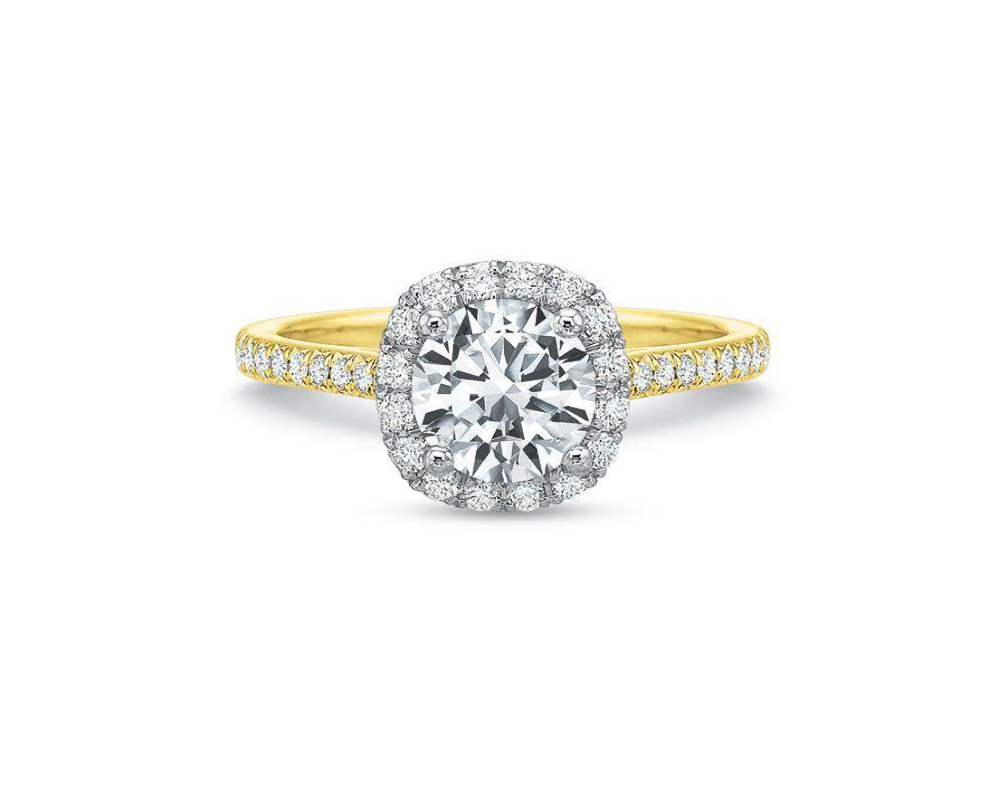 Cluster Halo Engagement Ring Setting