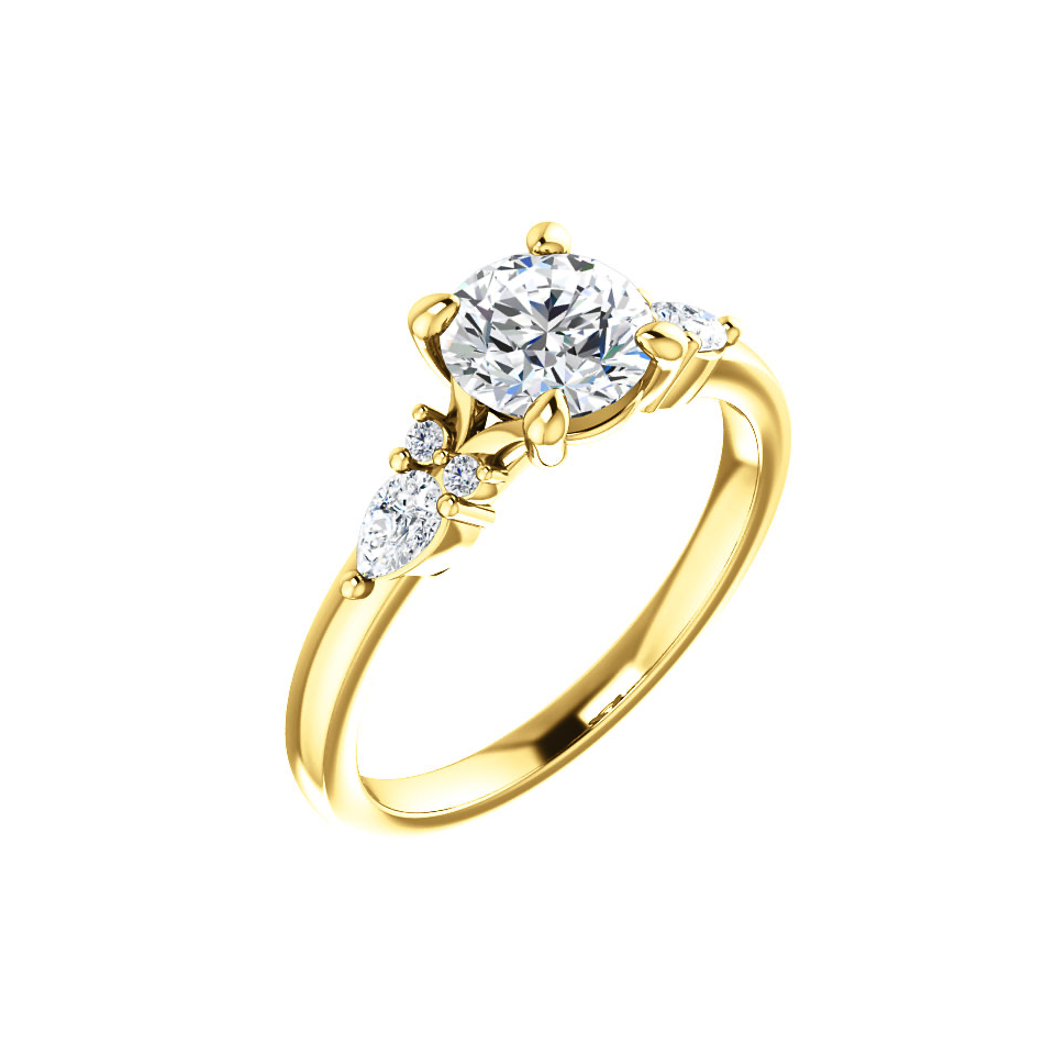 Cushion Diamond Engagement Ring Setting
