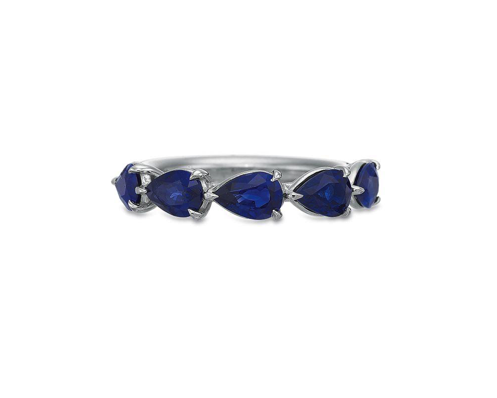Pear Shape Diamond Band