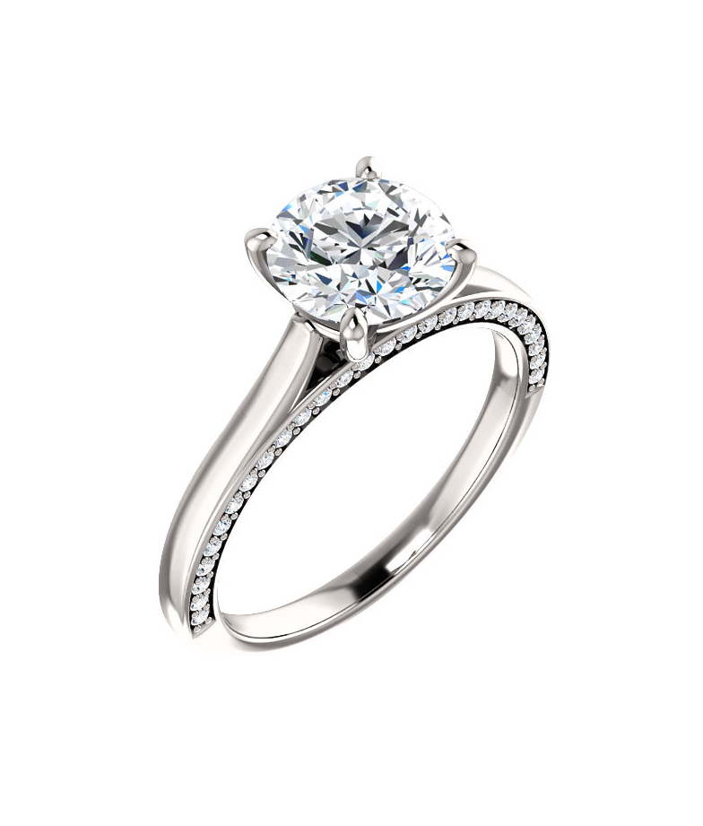 Chocolate Diamond Halo Ring