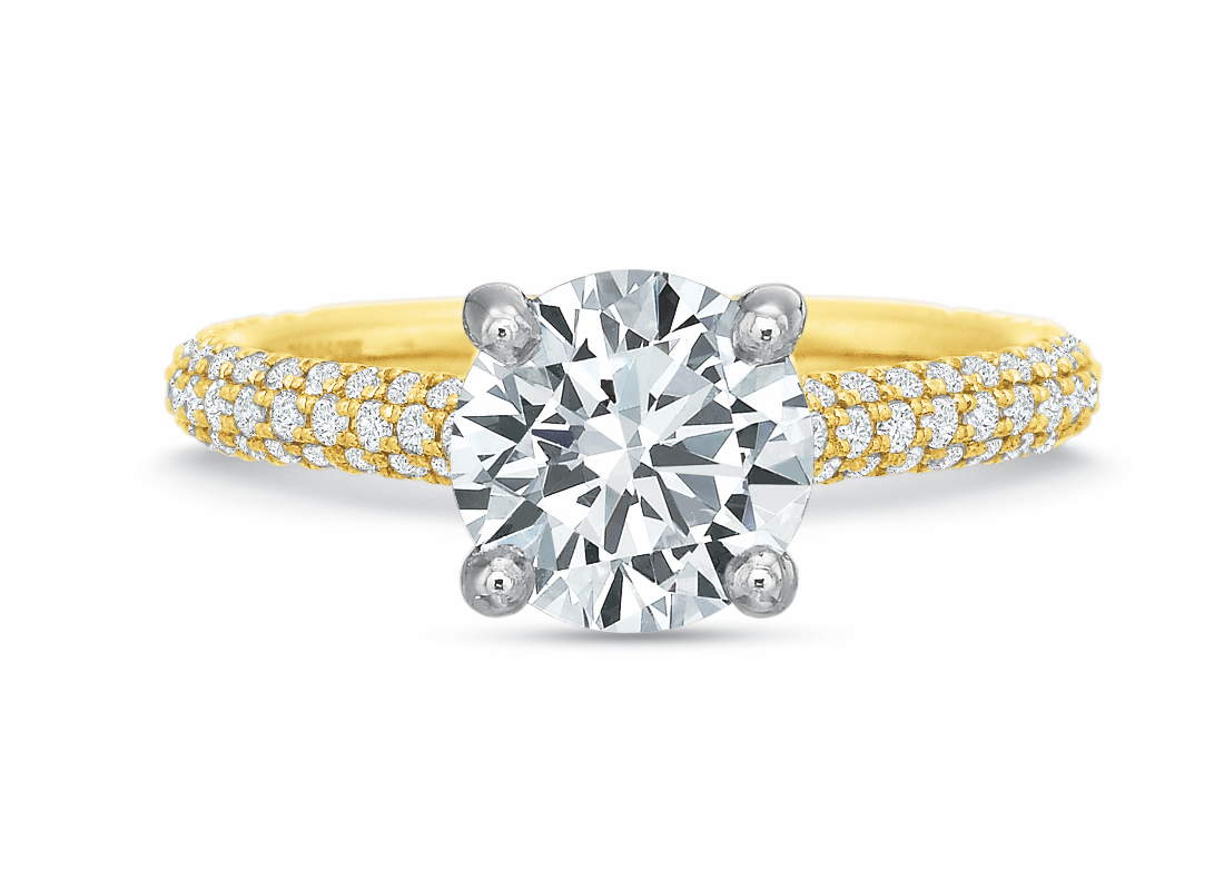 Diamond Pave Twist Anniversary Band
