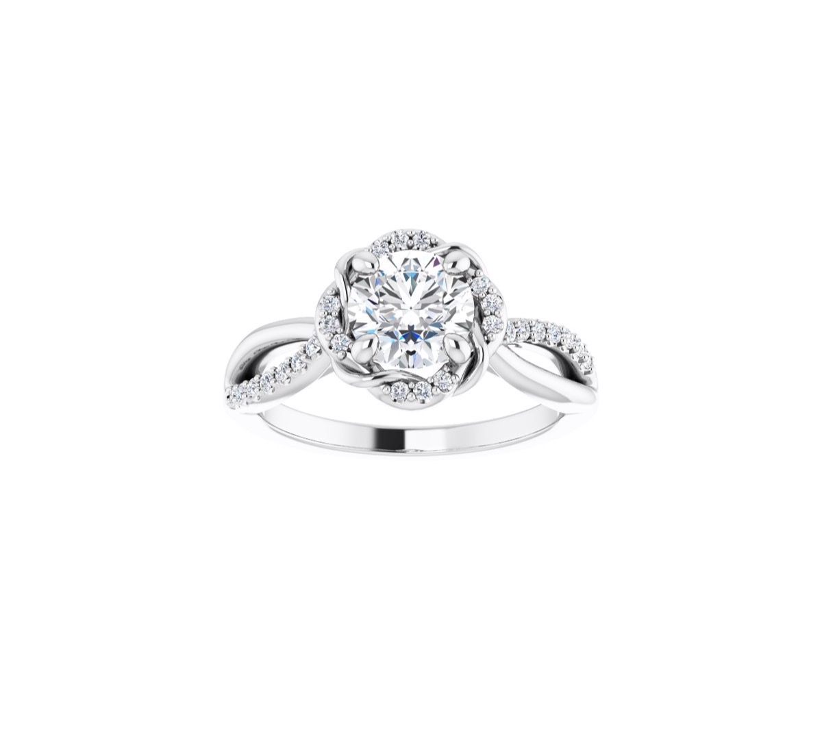 Desiree Diamond Prong Engagement Ring Setting