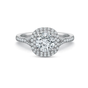 The Jasmine Halo Engagement Ring