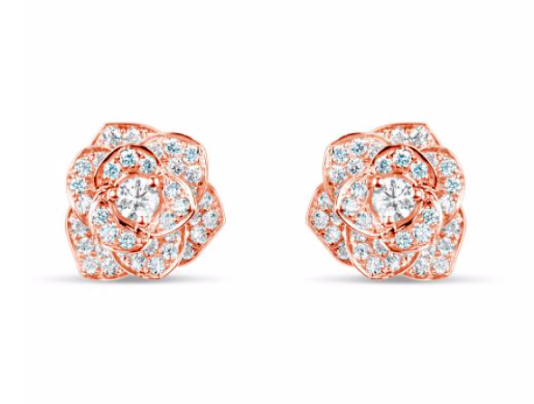 Diamond Flower Earrings