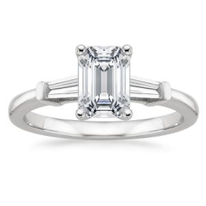 Emerald Cut Solitaire Engagement Ring