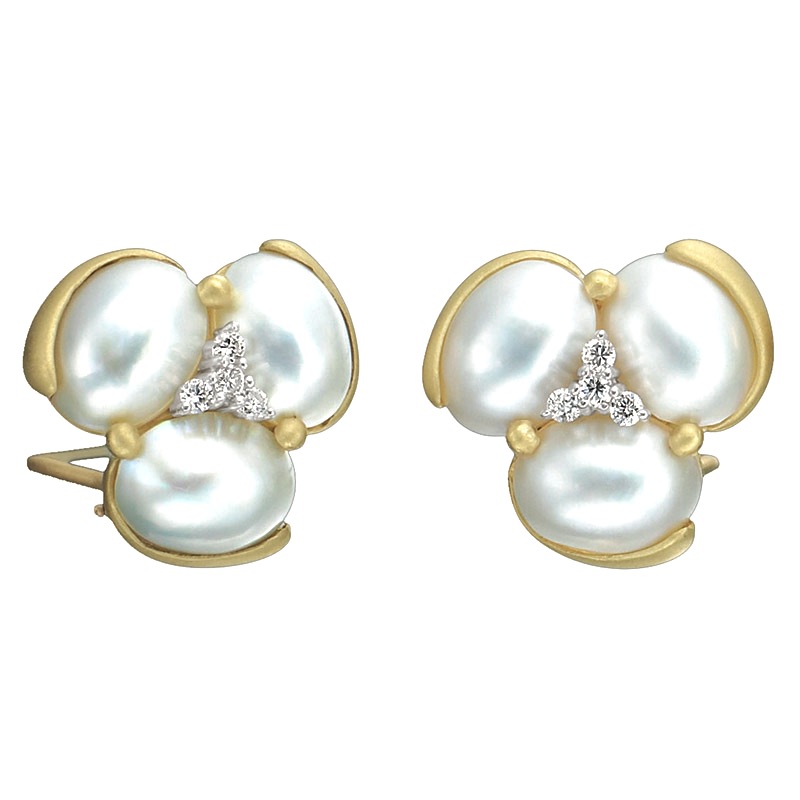 Pearl Citrine Earrings