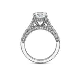 Diamond Detailed Gallery Engagement Ring Setting