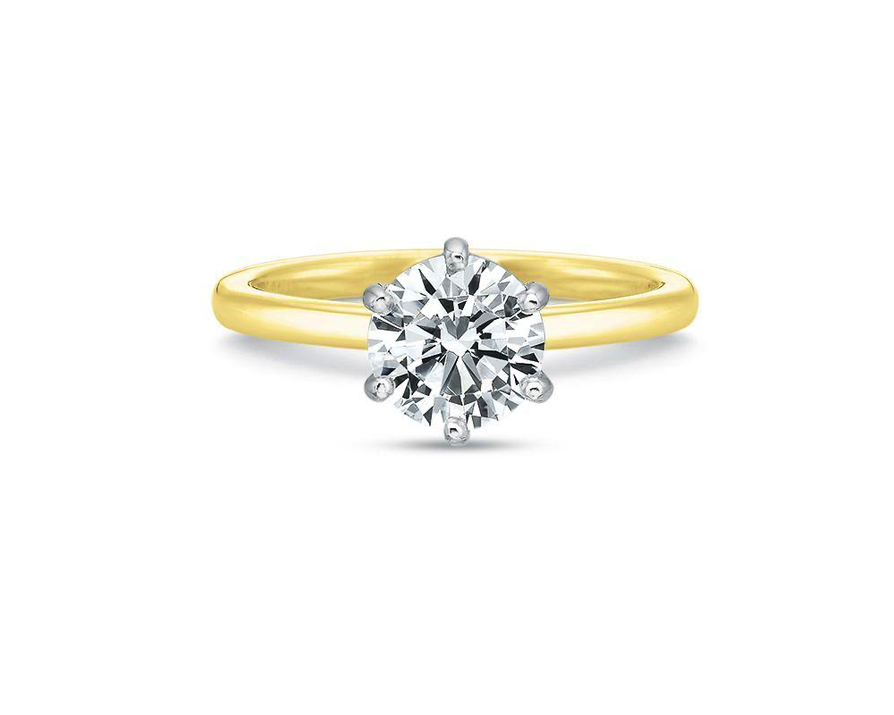 Ruby Diamond Two Stone Ring