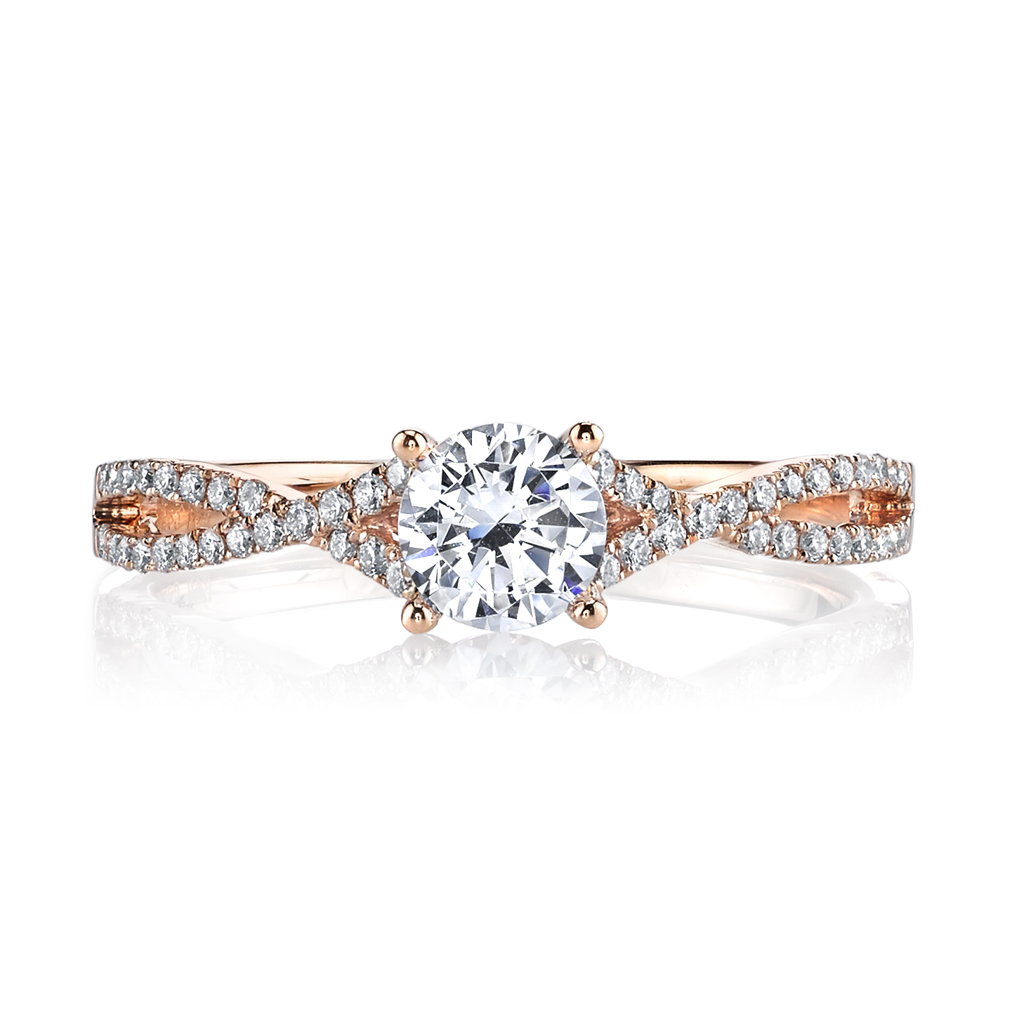 images interwoven Infinity Allure Engagement Ring Setting