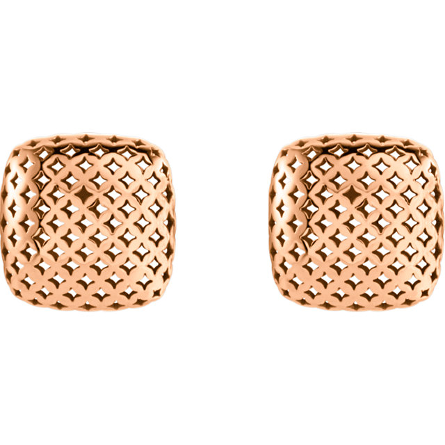 Triangle stud earrings