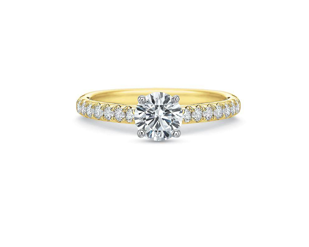Desiree Three Stone Engagement Ring Setting