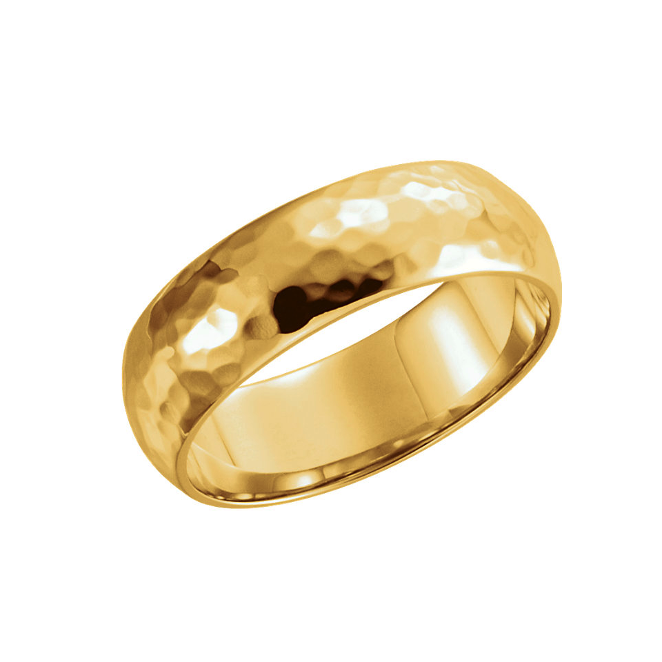 7mm Grooved Two Tone Band