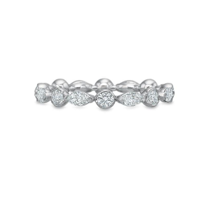 Silhouette Marquise Round Eternity Band