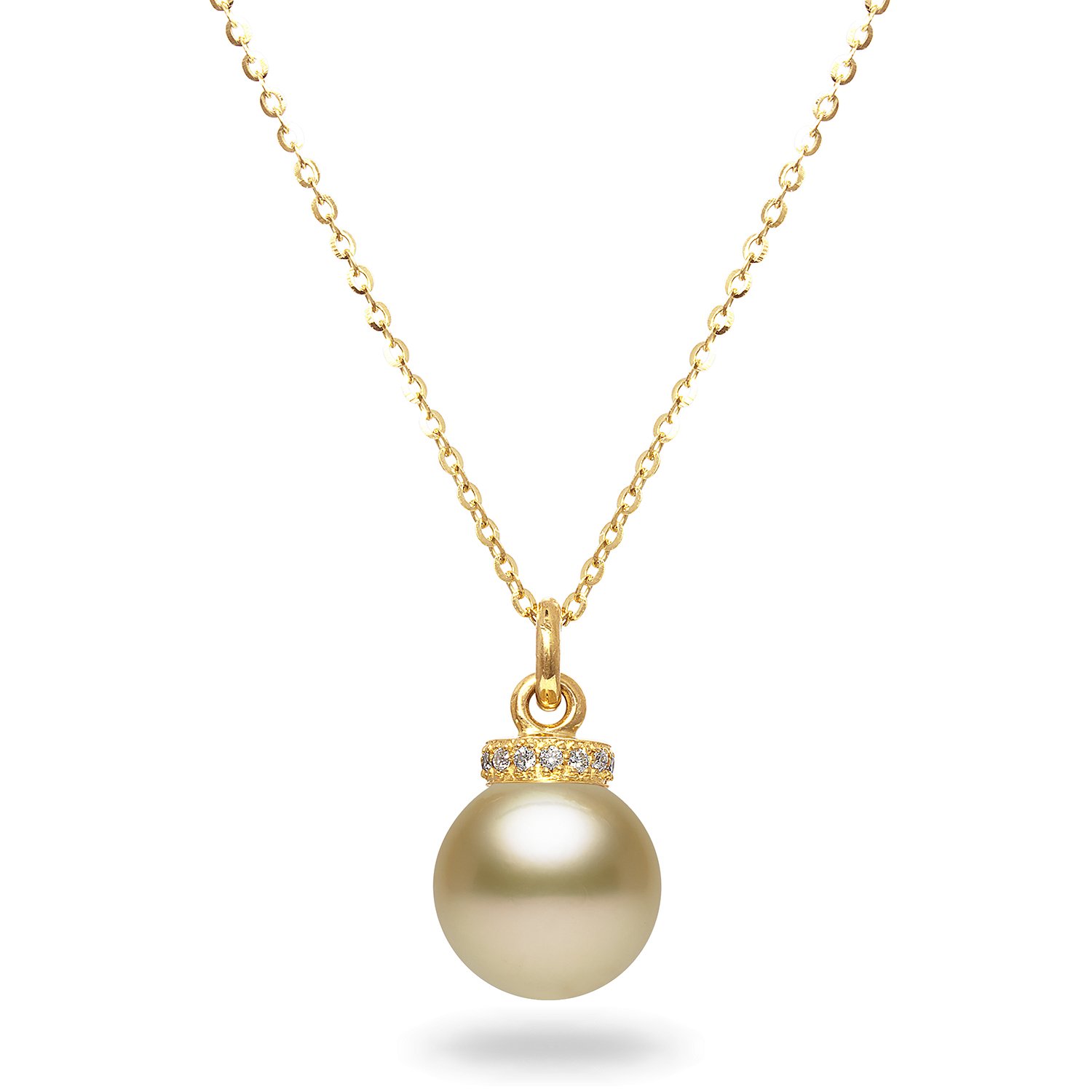 images copy of Golden South Sea Diamond Pendant
