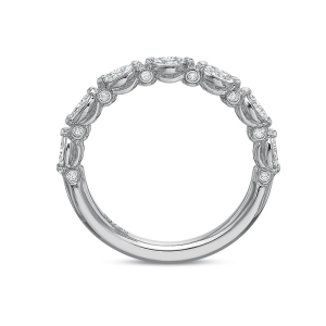 14kt White Gold Marquise Diamond Band