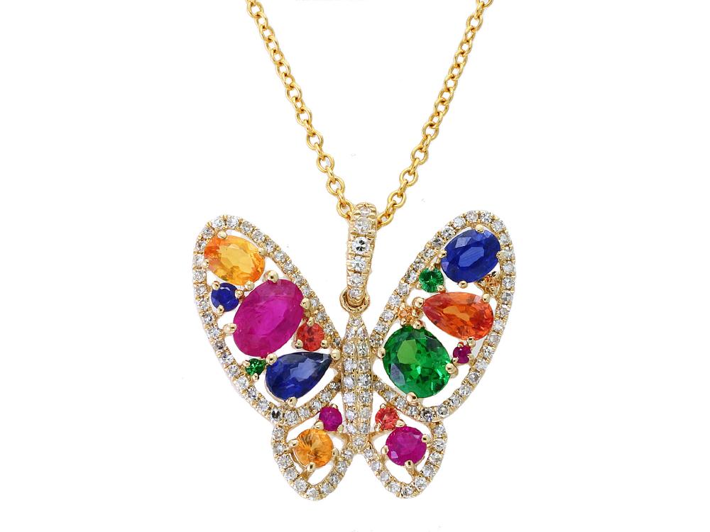 images Watercolours Butterfly Necklace