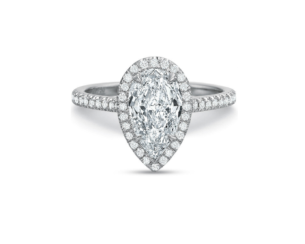 Diamond Tulip Engagement Ring Setting