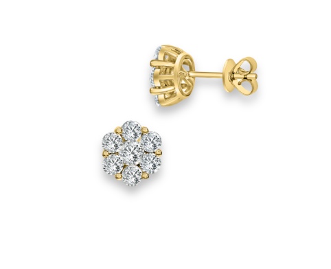 Tsavorite gold earrings