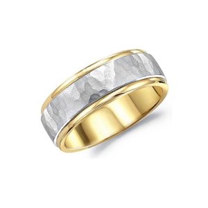 Hammer Finish Men's Wedding Band