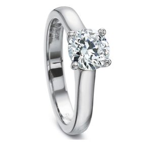 14kt Solitaire Diamond Engagement Ring