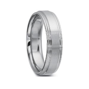 Men's Double Edge Wedding Band