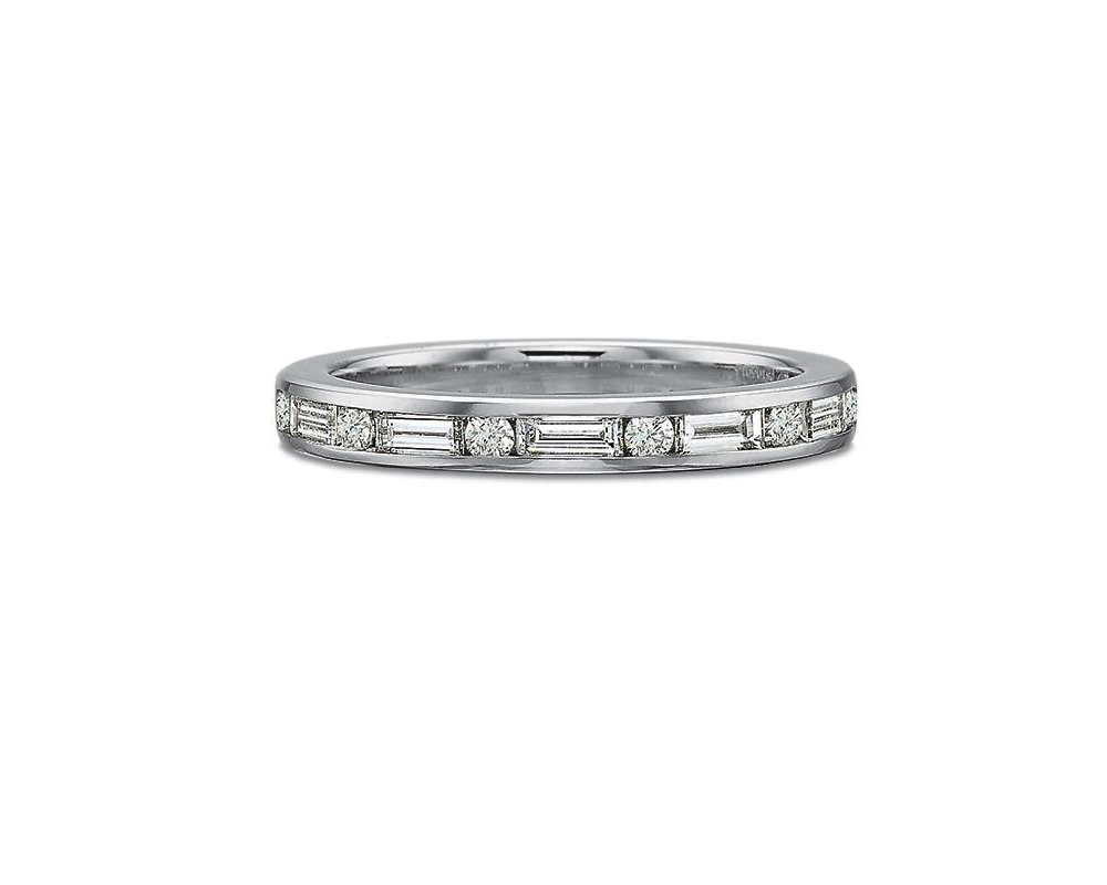 Silhouette Ruby Diamond Band
