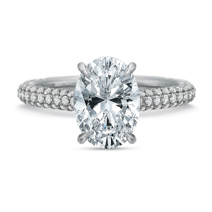 Vanessa Oval Diamond Engagement Ring