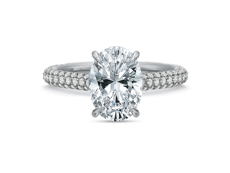Round Diamond Halo Engagement Ring