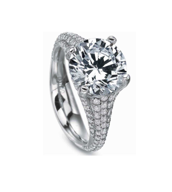 Pear Shape Halo Engagement Ring