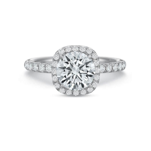 Olivia Cushion Halo Engagement Ring