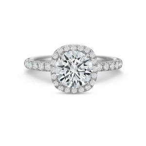 18kt White Gold Olivia Halo Engagement Ring