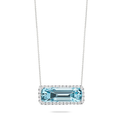 Turquoise diamond necklace