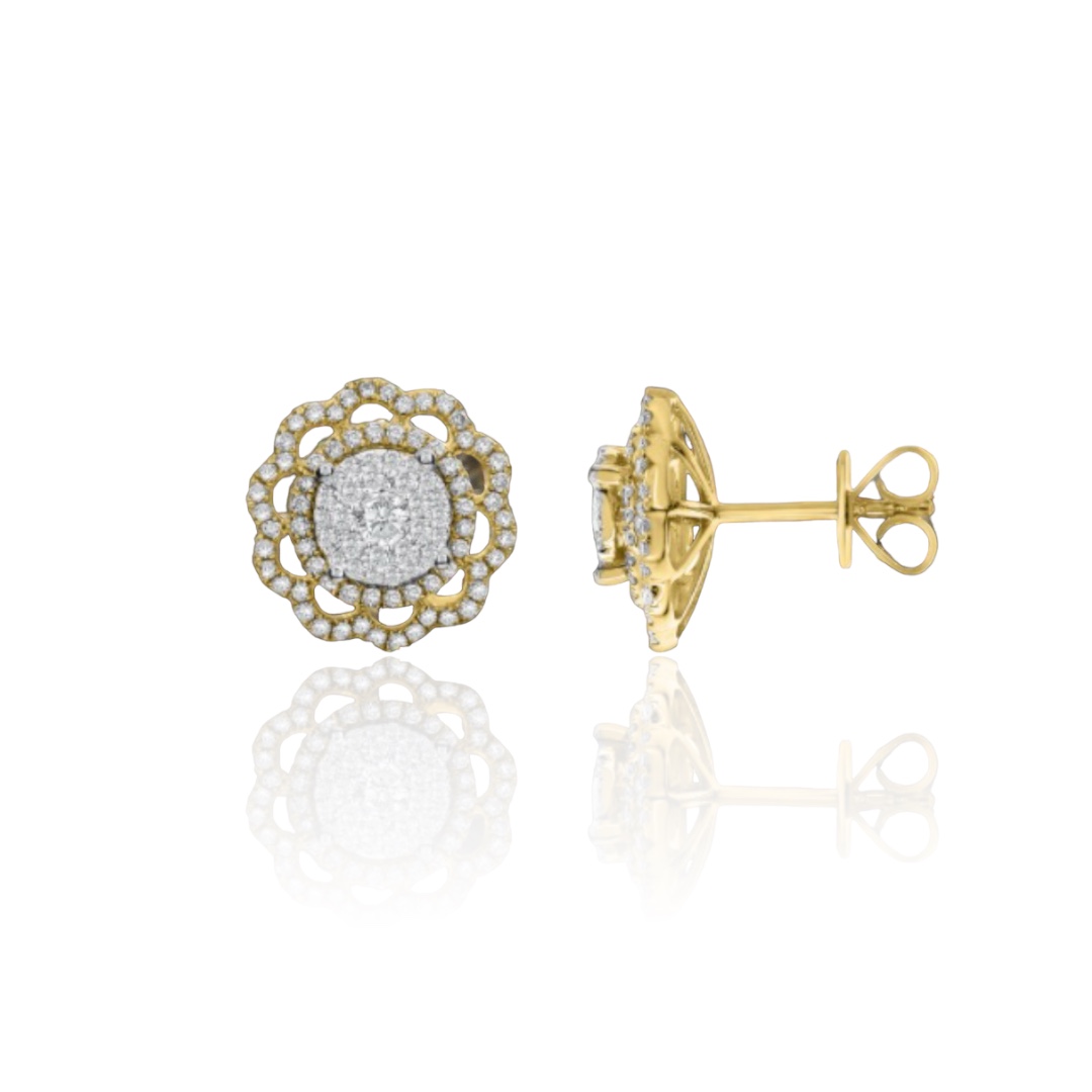 Diamond Florette Earrings
