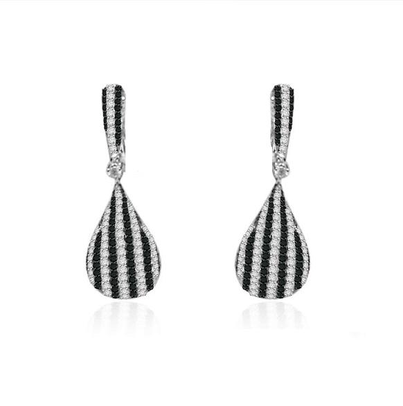 Gold Dangle Earrings.