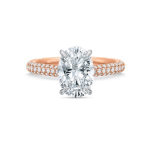 Rose Vanessa Oval Diamond Engagement Ring