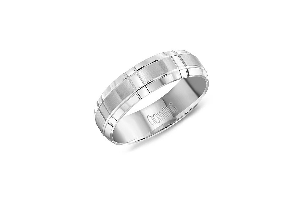 Three Row Diamond Pave Band