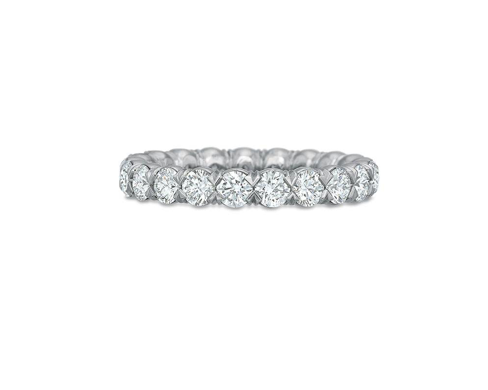 French Set Diamond Band