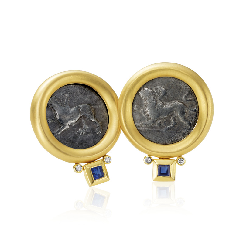 Roma Gold Coin Earrings