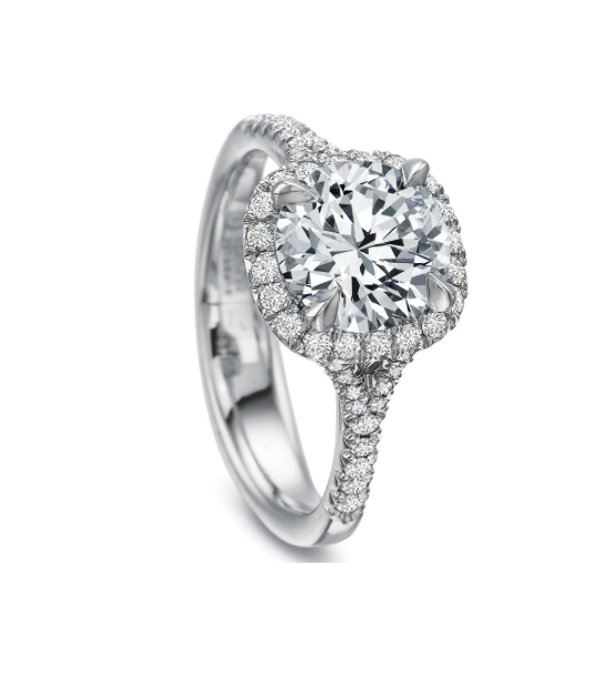 Halo Diamond Engagement Ring