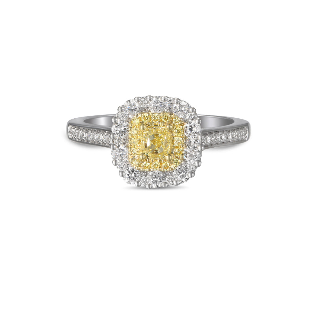 Radiant Yellow Diamond Engagement Ring